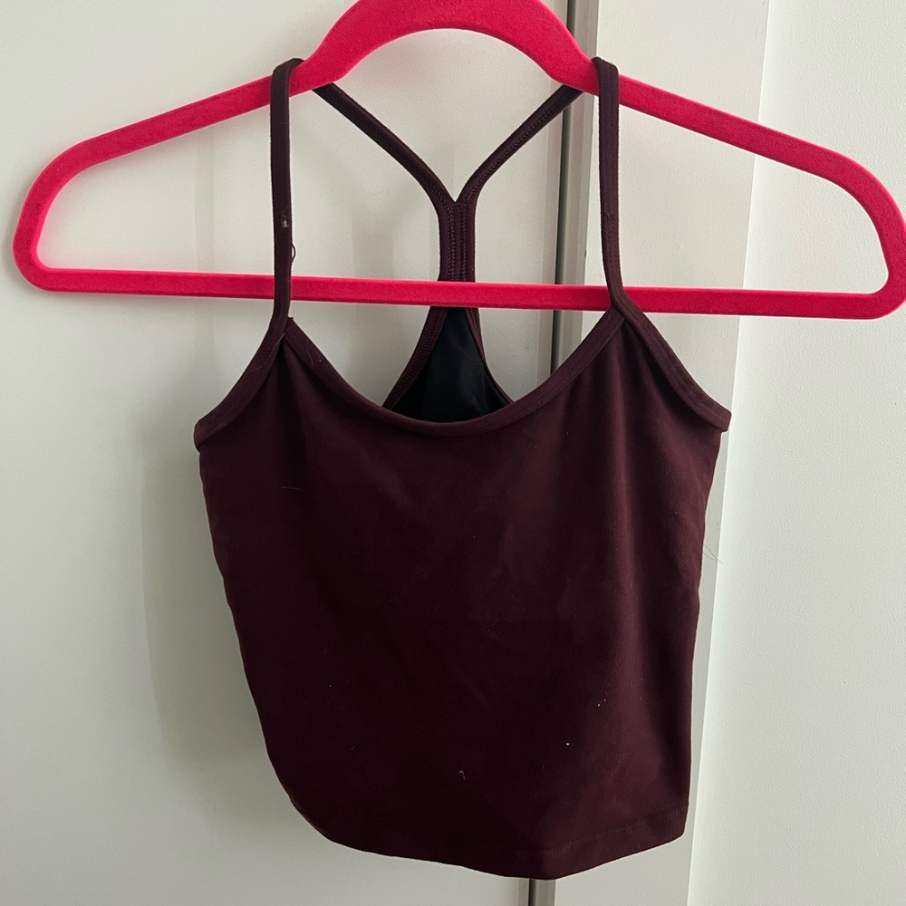 LULULEMON CROPPED POWER Y TANK - size 6!
